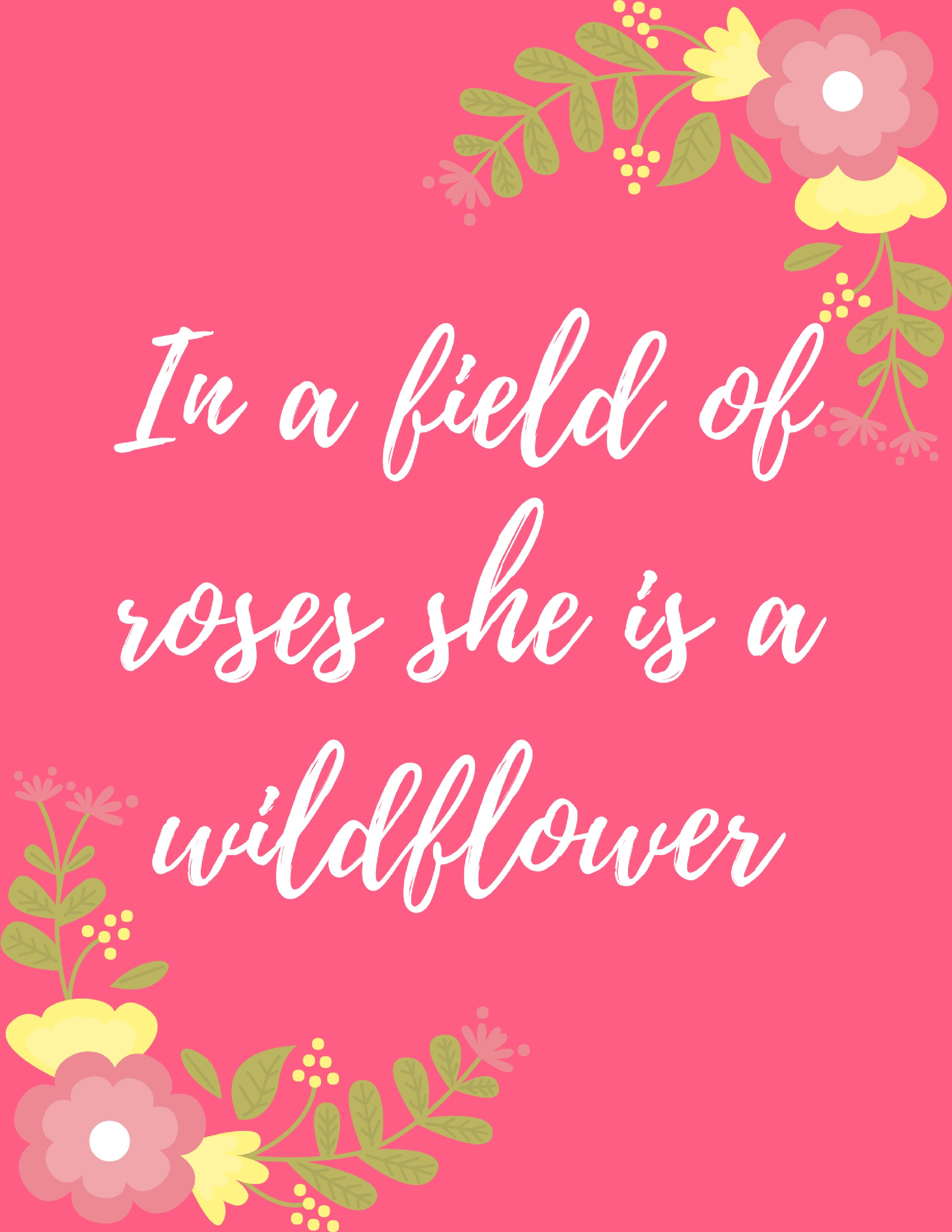 She's a wildflower